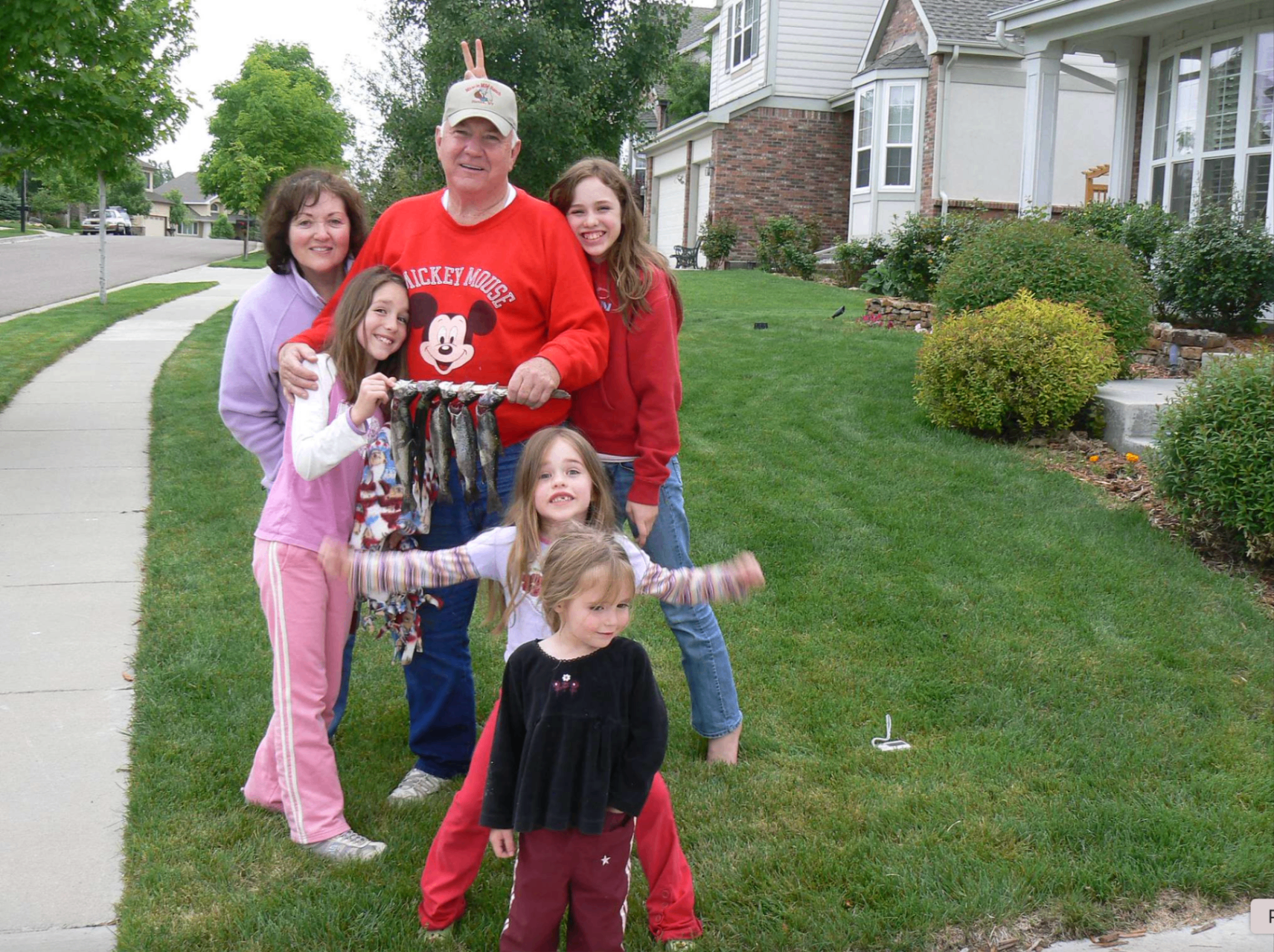 Dad and Mom took Natalie, Madison, Sophia, and Avery fishing. The girls said that Mom and Dad only caught two fish and they caught the rest!