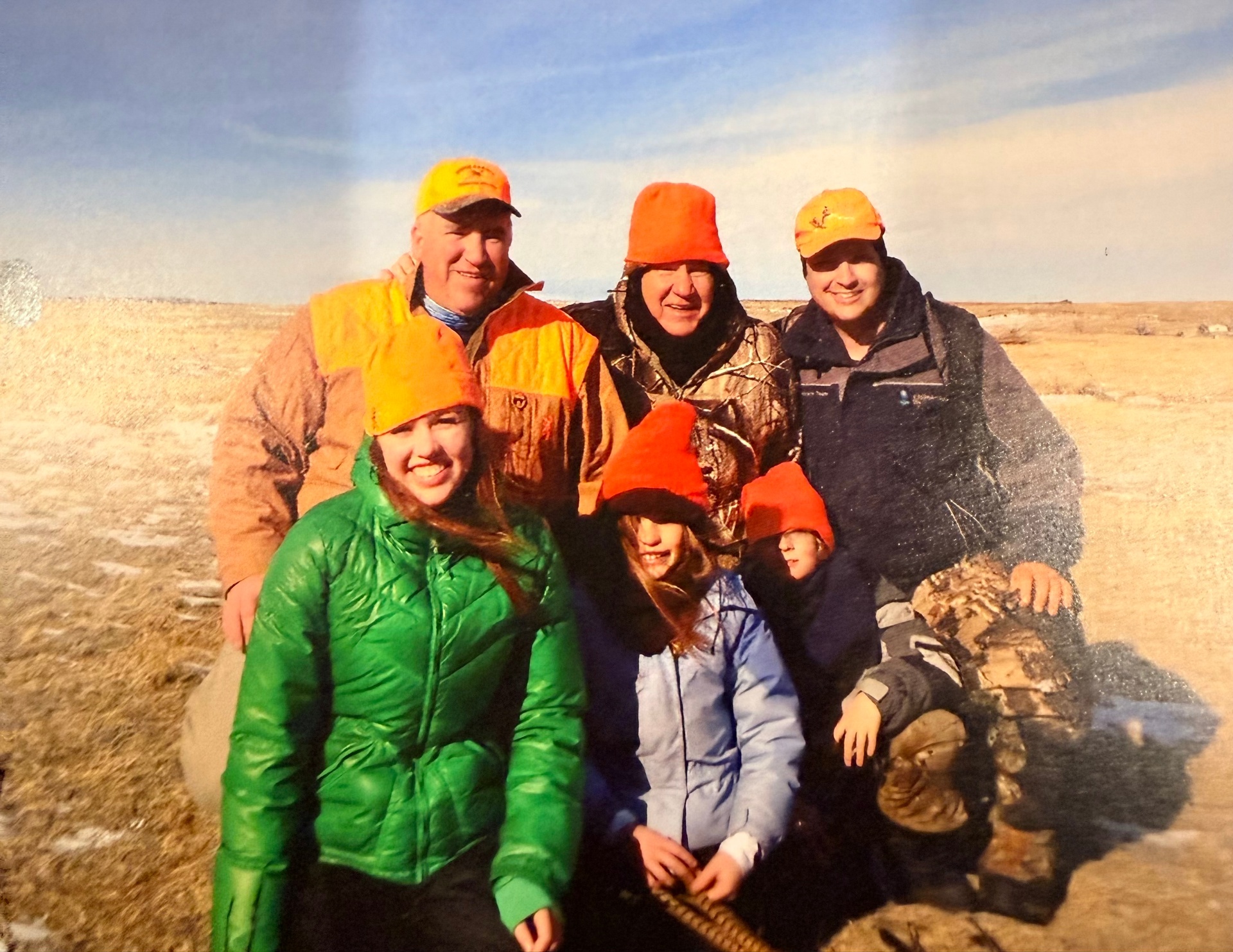 Turkey hunting with Greg, Jeff, Natalie, Sophia, and Matt