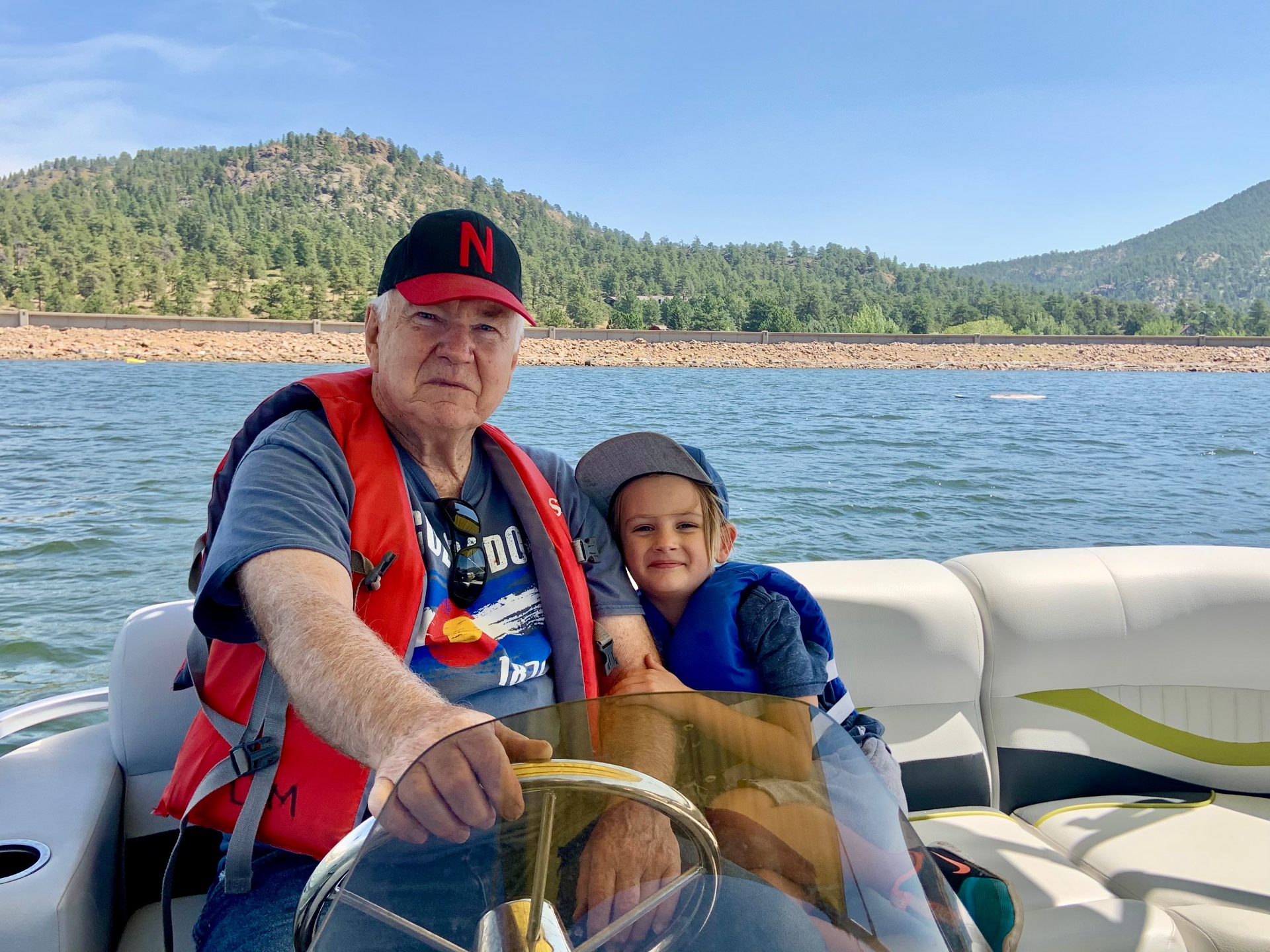 Dad's fishing buddy- Mac!